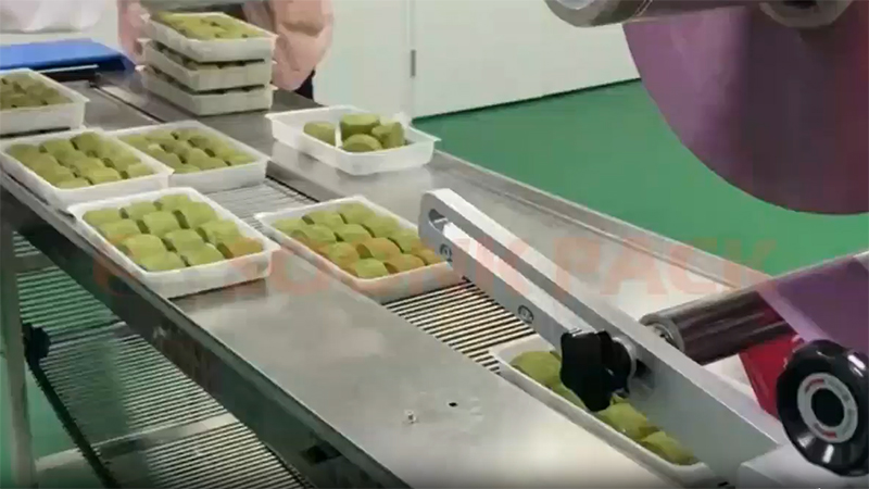 Envolvedora horizontal flow-pack de rodillo inferior 