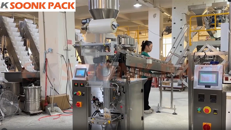 Envasadora vertical con dosificador volumétrico, SK-L320-AB