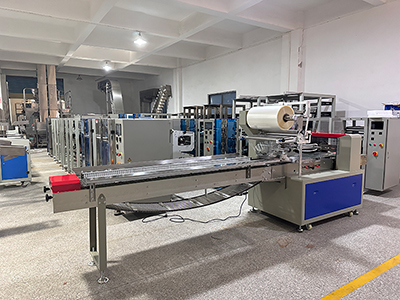 Envolvedora horizontal flow-pack de rodillo superior HFFS